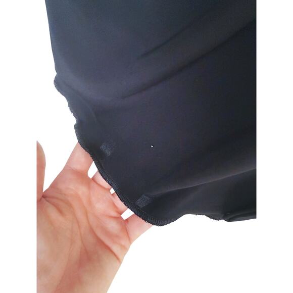 Diane Von Furstenberg Cowl Neck Wrap Dress Size 4 Black Cocktail Evening LBD - Picture 8 of 10